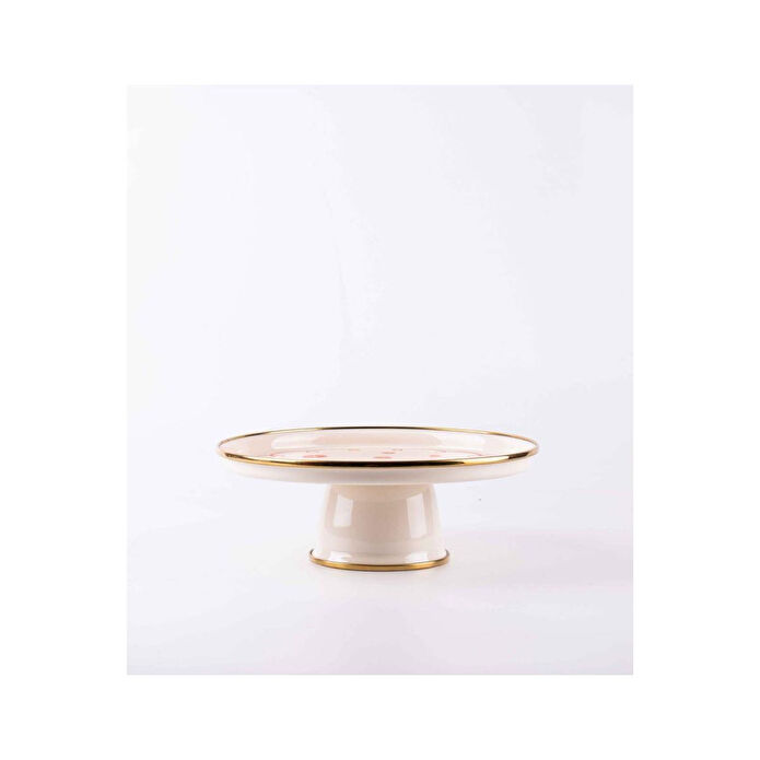 Emaylab Merry Yılbaşı Özel Emaye Kek- Kurabiye Sunum Standı Büyük Boy