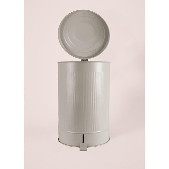 The Mia Stripe Mutfak Çöp Kovası Bej 37 Lt