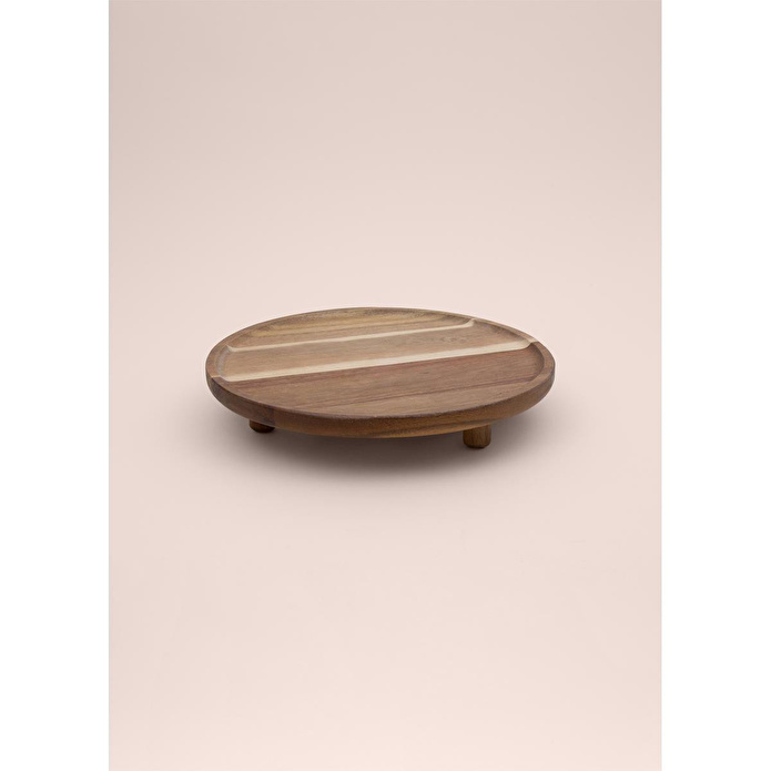 The Mia Natura Akasya Ayaklı Servis 32 Cm