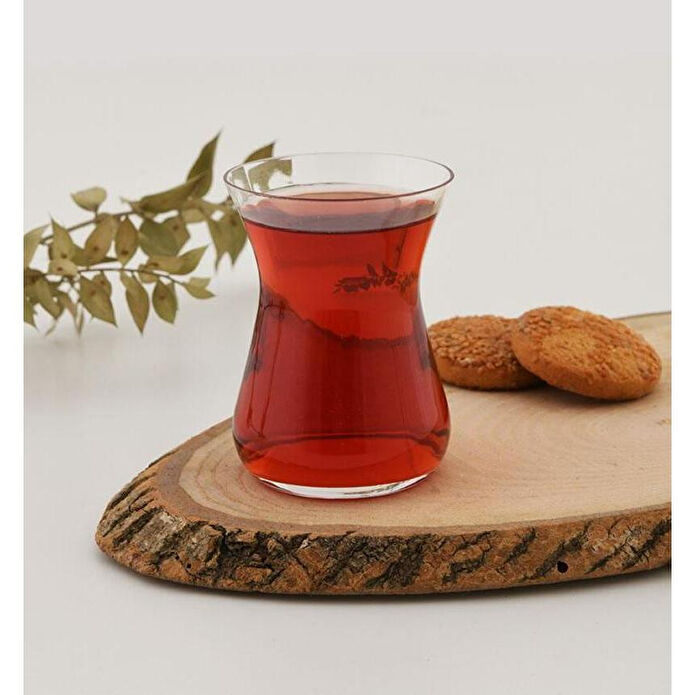 Paşabahçe El İmalatı Crystallin 6lı 165cc Leaf Çay Bardağı 22720