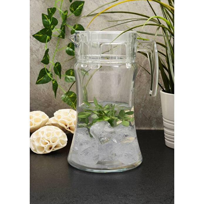 Paşabahçe Azur 1400 Cc Sürahi 43018 Şeffaf Kapak