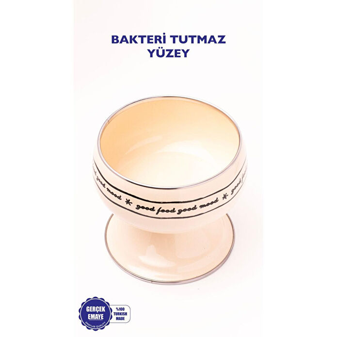 Emaylab Mood Emaye Meyvelik / Ayaklı Kase 14cm (orta Boy)