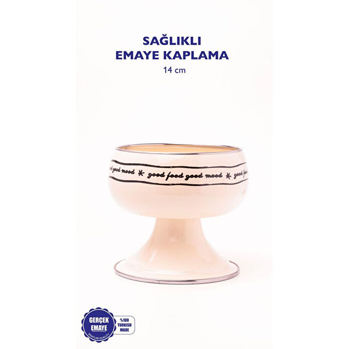 Emaylab Mood Emaye Meyvelik / Ayaklı Kase 14cm (orta Boy)