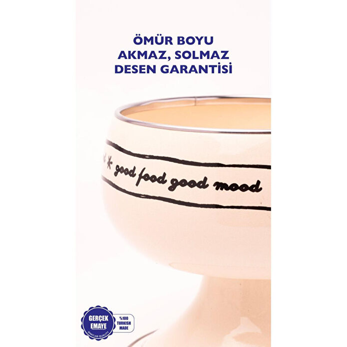 Emaylab Mood Emaye Meyvelik / Ayaklı Kase 14cm (orta Boy)