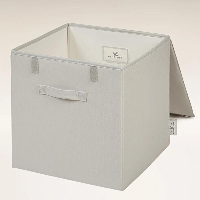 Penelope Kumaş Kapaklı Kutu 30x30x30 Cm