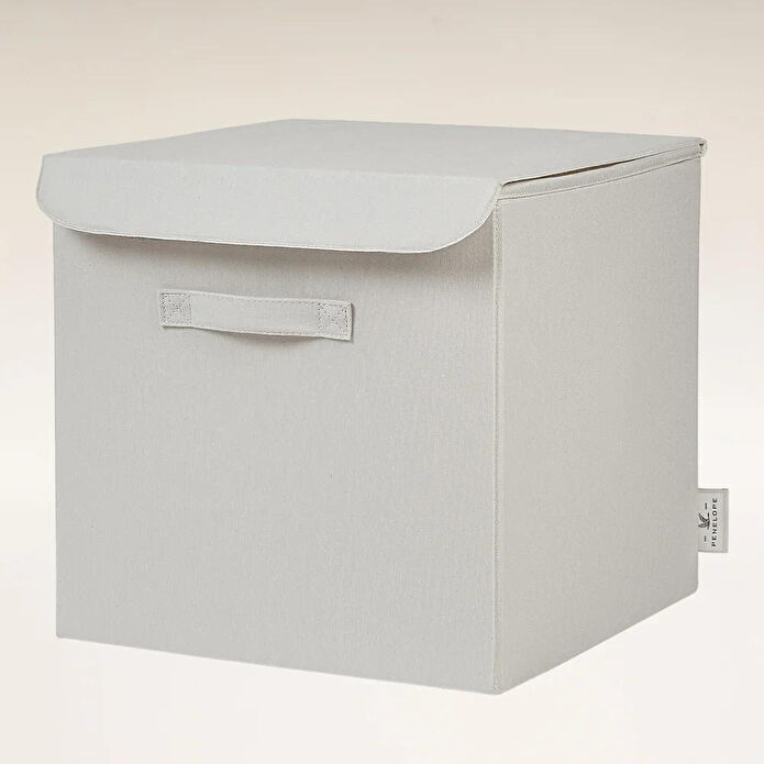 Penelope Kumaş Kapaklı Kutu 30x30x30 Cm