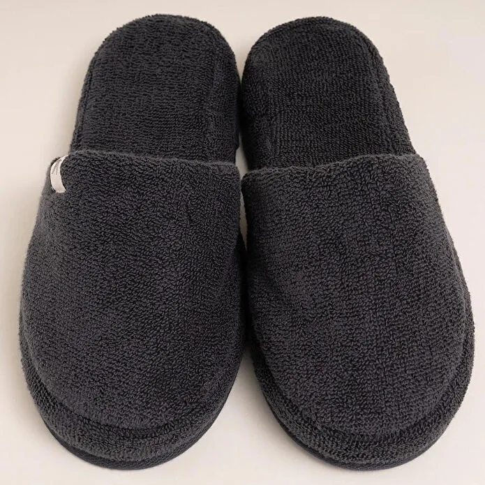 Penelope %100 Pamuk Havlu Terlik 36-37 Antrasit - Noa Serisi