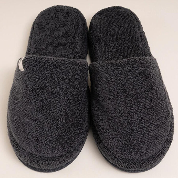 Penelope %100 Pamuk Havlu Terlik 44-45 Antrasit - Noa Serisi