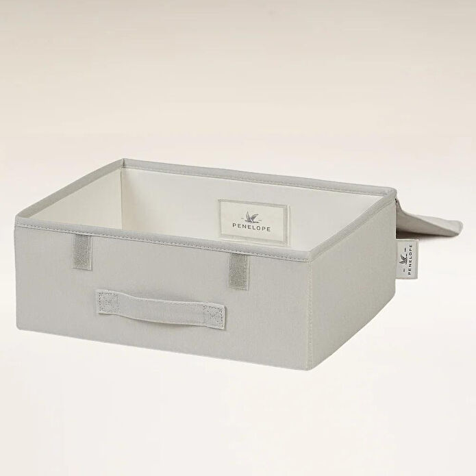 Penelope Kumaş Kapaklı Kutu 30x23x11 Cm
