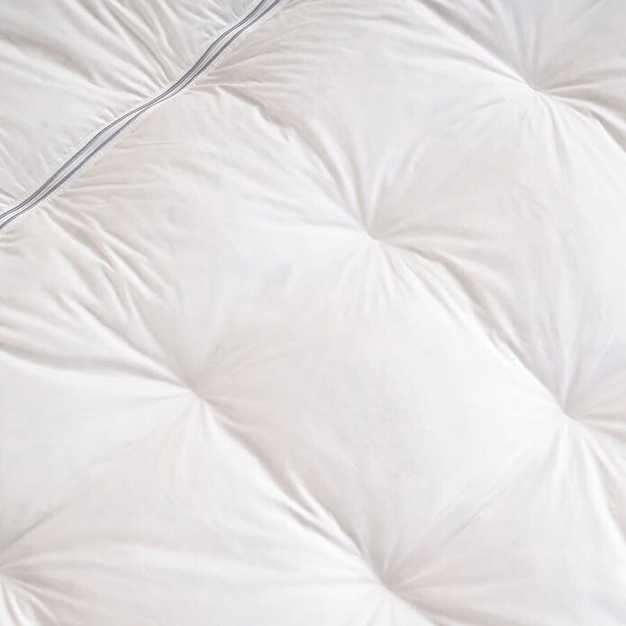 Penelope Tüy Geçirmez 2'ye Ayrılabilen %100 Kaz Tüyü Topper 160x200 Cm - Piume Punto Comfort