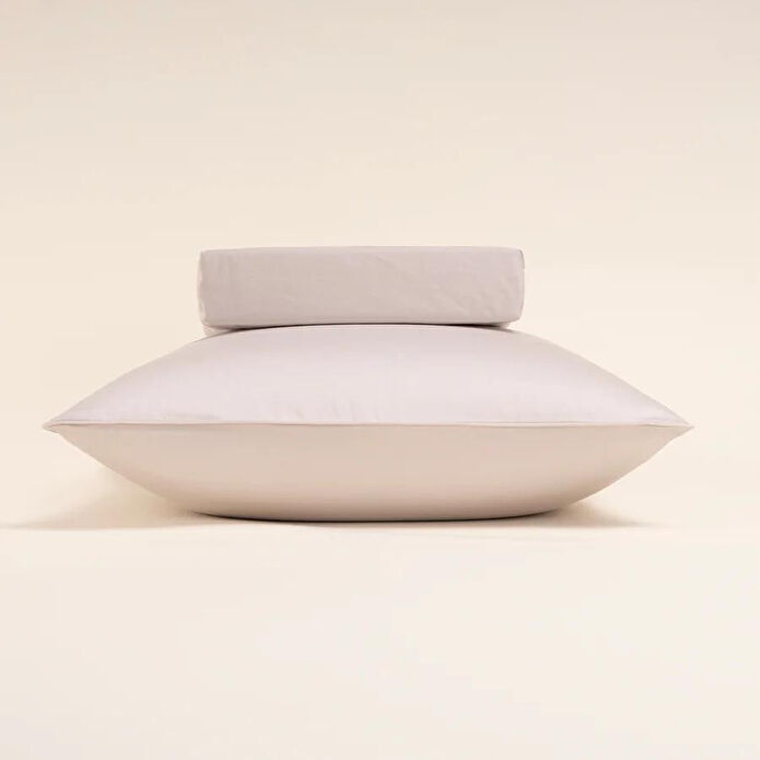 Penelope %100 Pamuk Saten Lastikli Çarşaf Seti 100x200 Cm Gri - Lia Serisi