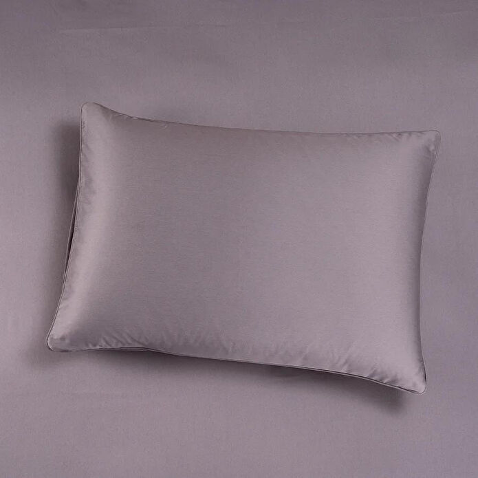 Penelope %100 Pamuk Saten Lastikli Çarşaf Seti 180x200 Cm Antrasit - Lia Serisi