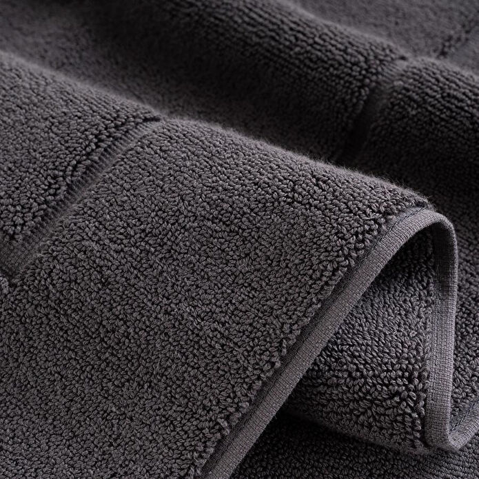 Penelope %100 Pamuk Banyo Paspası 60x110 Cm Antrasit - Noa Serisi