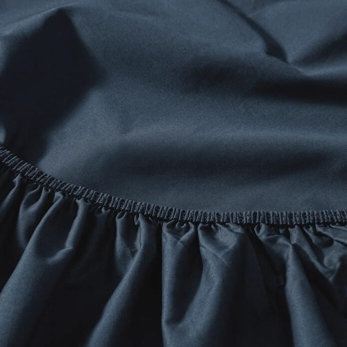 Penelope %100 Pamuk Percale Lastikli Çarşaf 200x200 Cm Lacivert - Pure Serisi
