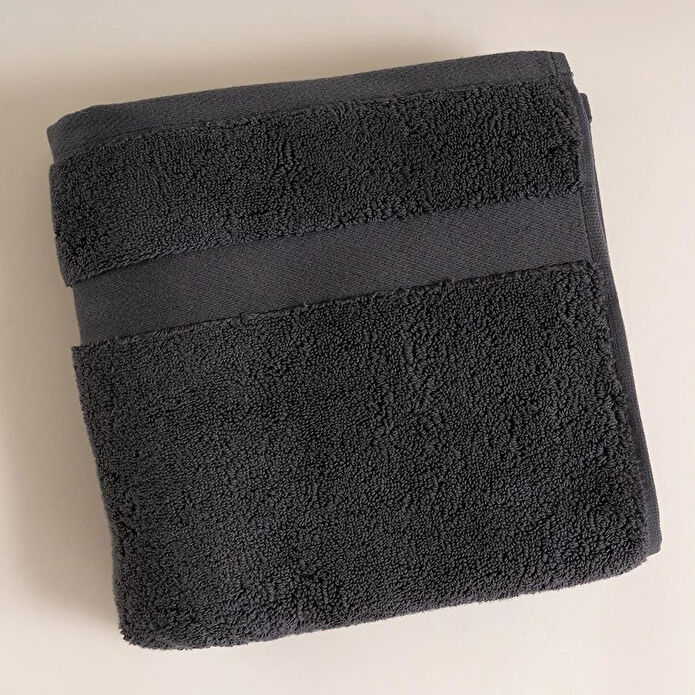 Penelope %100 Pamuk Havlu 50x90 Cm Antrasit - Noa Serisi