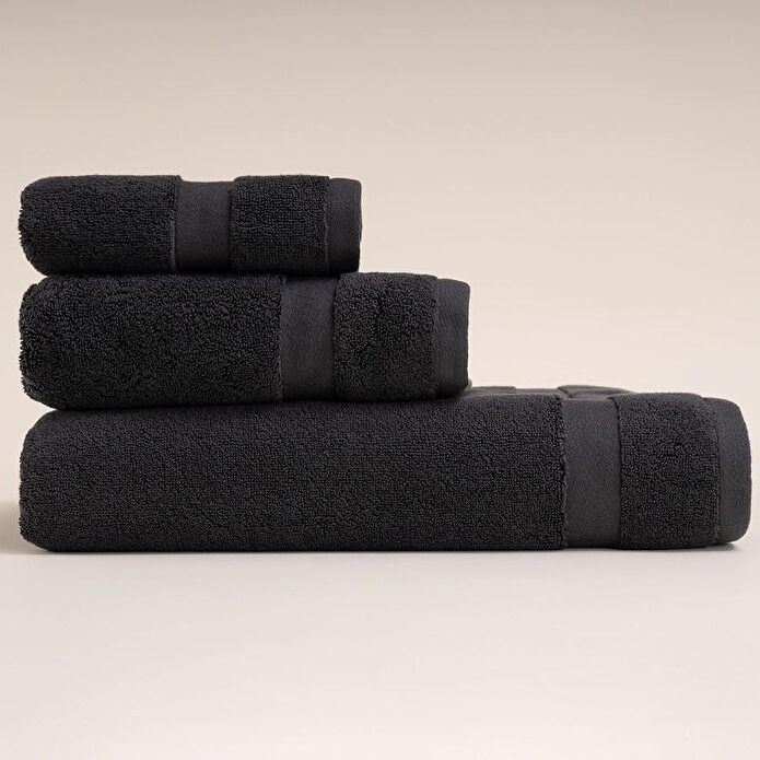 Penelope %100 Pamuk Havlu 30x50 Cm Antrasit - Noa Serisi