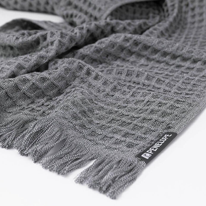 Penelope %100 Pamuk Havlu 50x100 Cm Antrasit - Eve Serisi