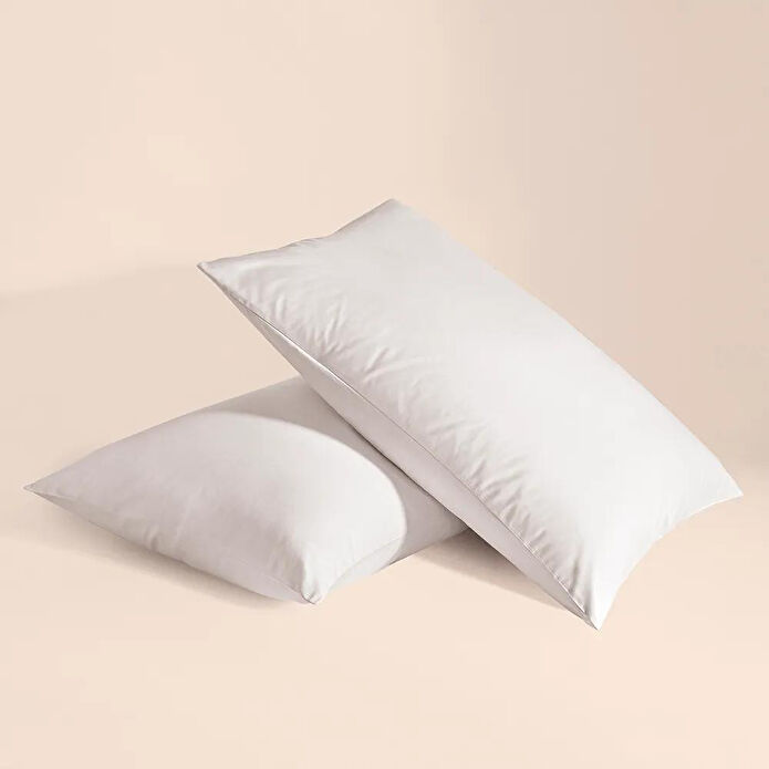 Penelope %100 Pamuk Percale 2'li Yastık Kılıfı Gri - Pure Serisi