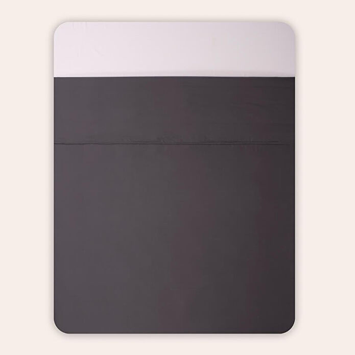 Penelope %100 Pamuk Saten Nevresim Seti 200x220 Cm Antrasit - Lia Serisi