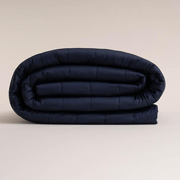 Penelope %100 Pamuk Saten Yatak Örtüsü 300x280 Cm Lacivert - Lia Serisi