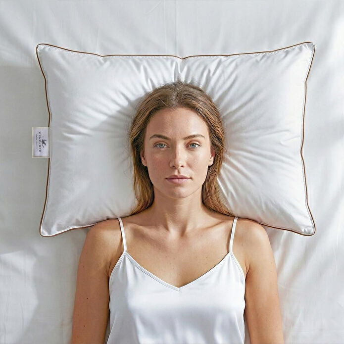 Penelope %100 Kaz Tüyü Dolgulu Yastık 50x70 Cm - Bronze Serisi