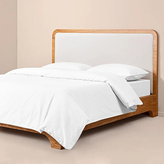 Penelope %100 Pamuk Percale Nevresim Seti 260x240 Cm Beyaz - Pure Serisi