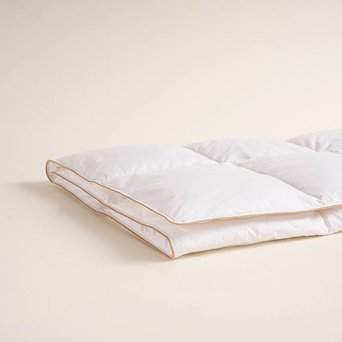 Penelope Isı Dengeleyici %100 Kaz Tüyü Tek Kişilik Yastık Yorgan Seti - Lisa Serisi