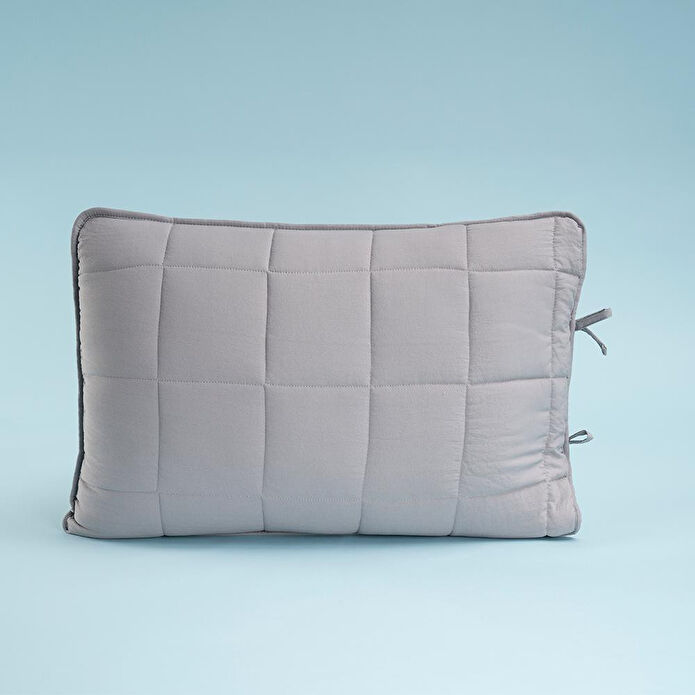 Othello Kullanımı Kolay Tek Kişilik Yastık Alezi Ve Yorgan Seti 170x230 Cm Gri - Egeo Life Serisi