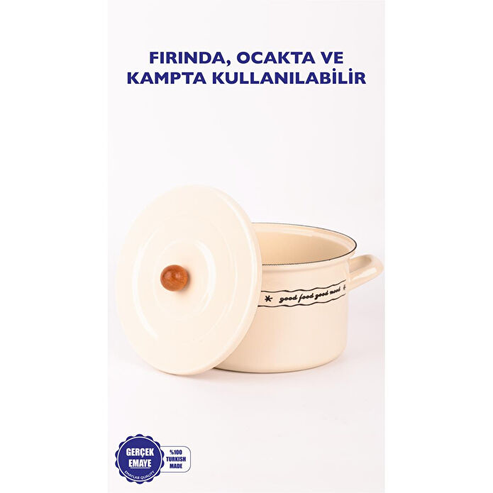 Emaylab Mood Emaye Süt/fırın/haşlama Tenceresi 22cm