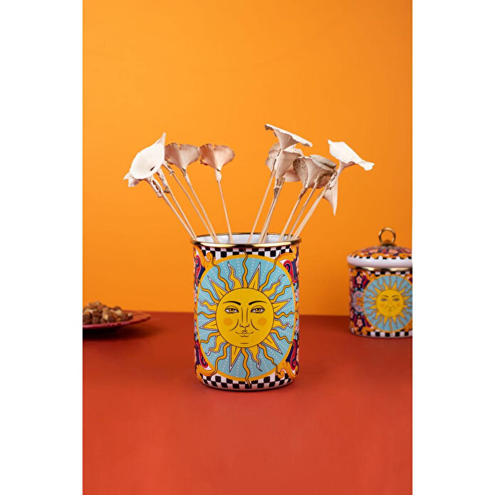 Emaylab Mısharu 17 Cm Emaye Kavanoz, Vazo