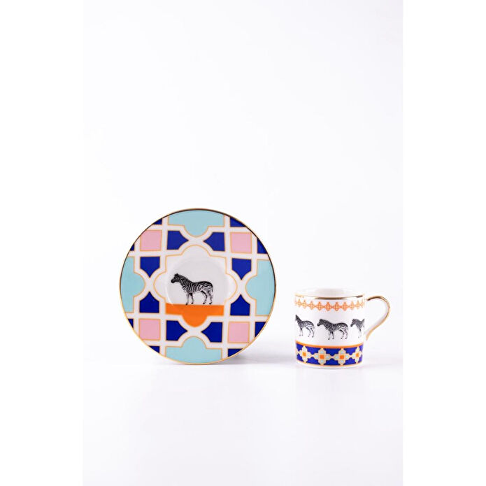 Emaylab Jaolu Porselen Türk Kahvesi Fincan Takımı (6 Kişilik)