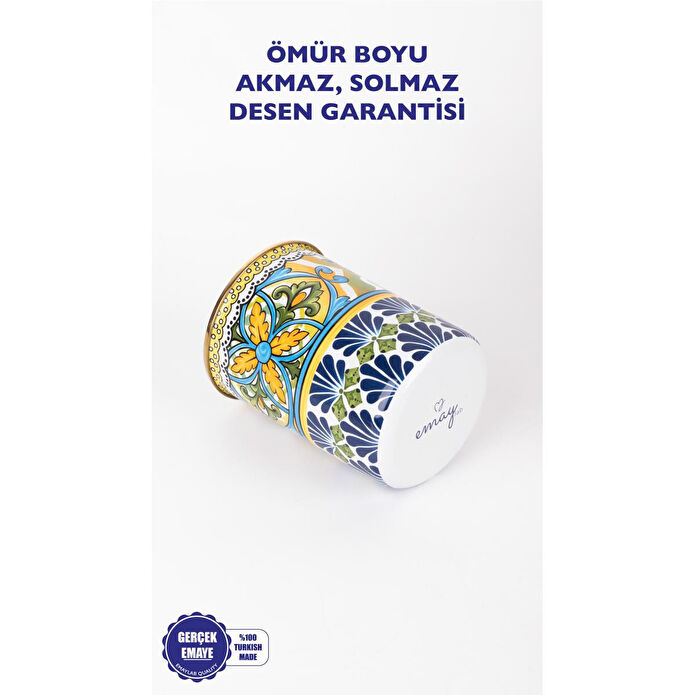 Emaylab Selge Emaye Dekoratif, Çok Amaçlı Vazo