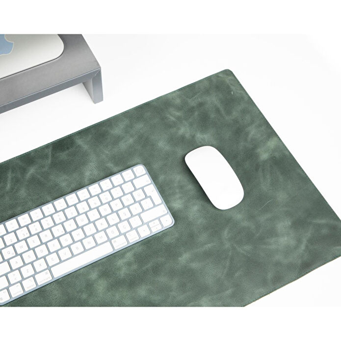 Bloominbag Still & Silent – Pickle Gerçek Deri Desk Mat Macbook Altlığı Ve Mousepad