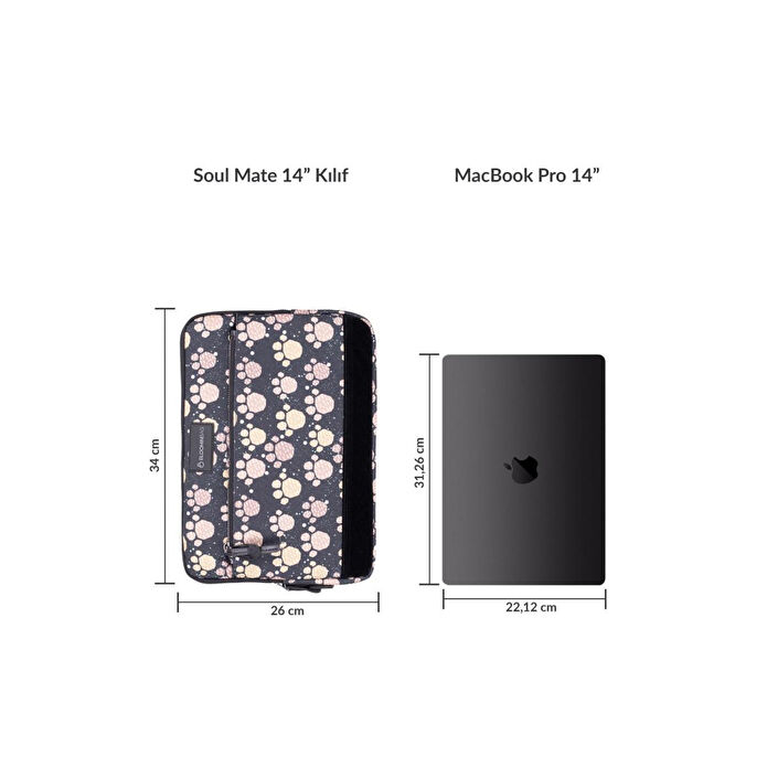 Bloominbag Soul Mate 14 Inç Laptop / Macbook Kılıf
