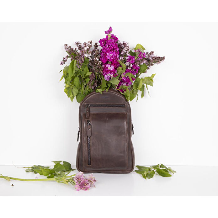 Bloominbag Blake Deri Çapraz Unisex Sırt Çantası