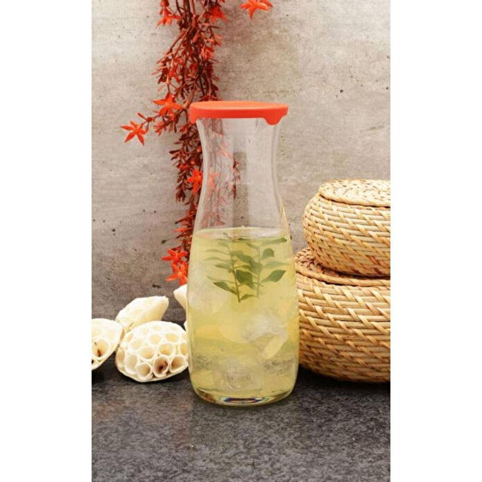 Paşabahçe Amphora 1000 Cc Kırmızı Kapaklı Karaf Sürahi 43813