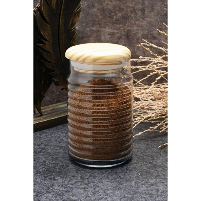 Paşabahçe Babylon 1120 Cc Ahşap Kapaklı Kavanoz 43173