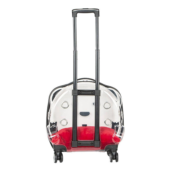 Bloominbag Pawbuddy Clear Companion – Şeffaf Tekerlekli Evcil Hayvan Taşıma Çantası
