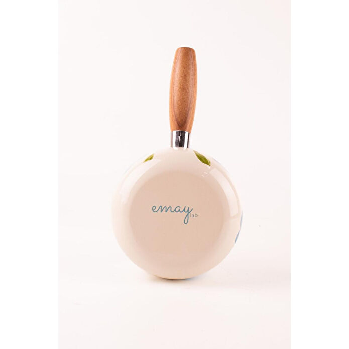Emaylab Bloom Ahşap Saplı Emaye Sos Tavası 16cm 1,3 Litre (indüksi̇yon Dahi̇l Tüm Ocaklara Uygun)