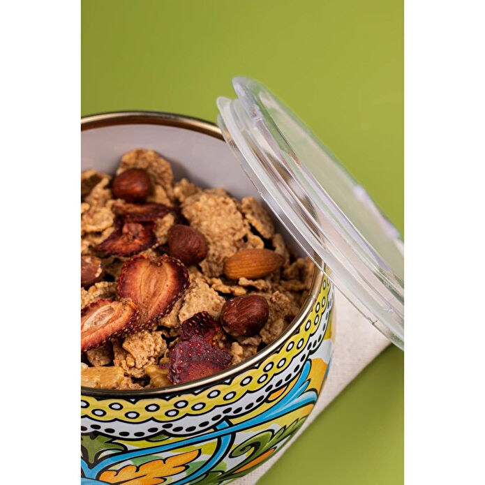 Emaylab Selge 3 Lü Emaye Tombul Saklama Kabı Takımı (tüm Ocak Tiplerinde Kullanilabilir) Selge