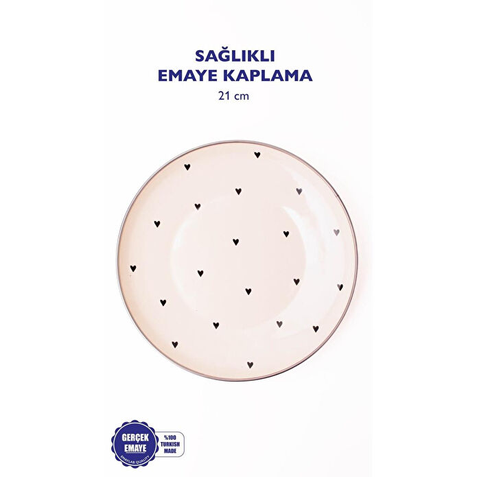 Emaylab Black Cupid Emaye Sunum Tabağı