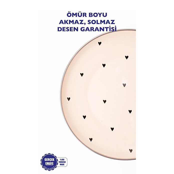 Emaylab Black Cupid Emaye Sunum Tabağı