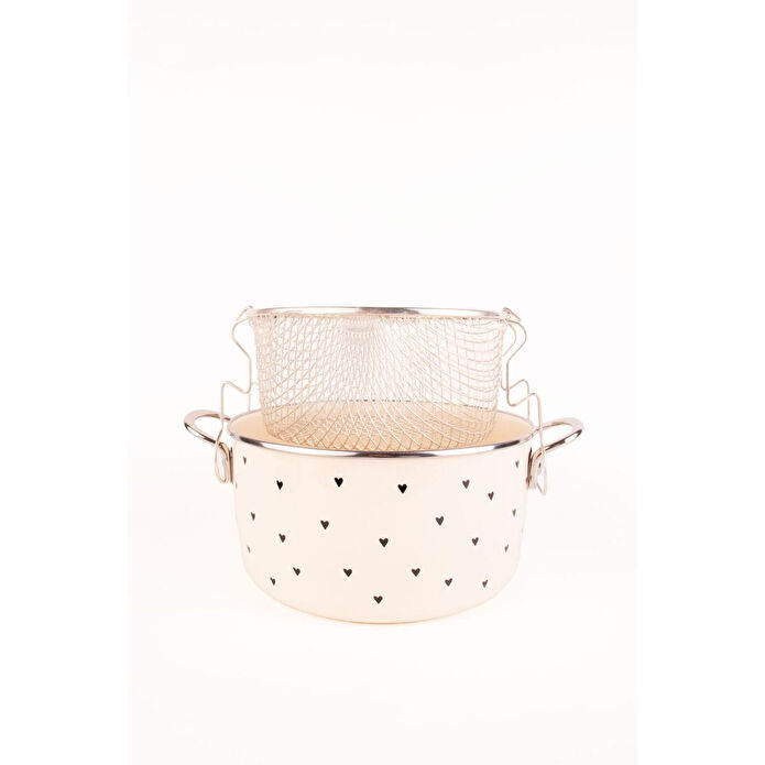 Emaylab Black Cupid Emaye Fritöz/kızartma Tenceresi