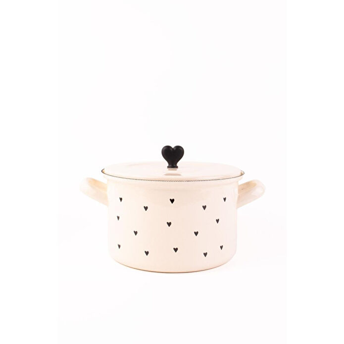 Emaylab Black Cupid Emaye 20cm Tencere- 3 Litre