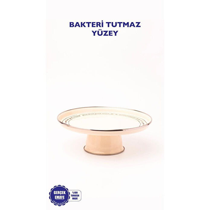 Emaylab Mood Emaye Pasta/kek Sunum Standı (24 Cm)