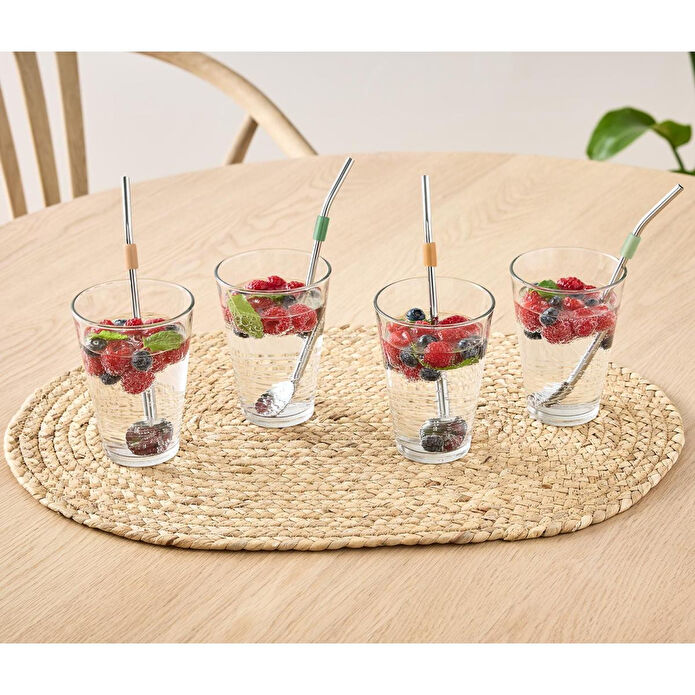 Tchibo İçecek Kaşığı, Pipet Olarak Kullanılabilir, 4 Adet