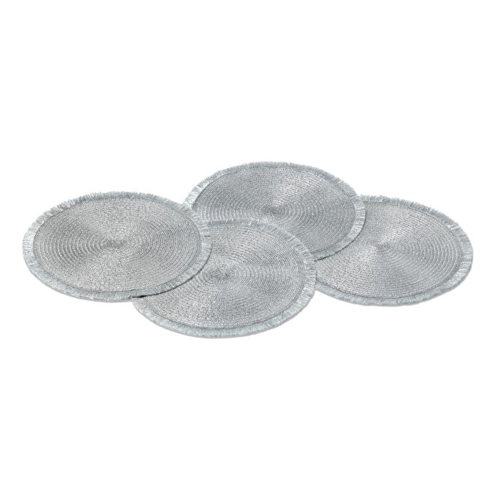 Tchibo Amerikan Servis Yuvarlak, Gümüş, 4 Adet