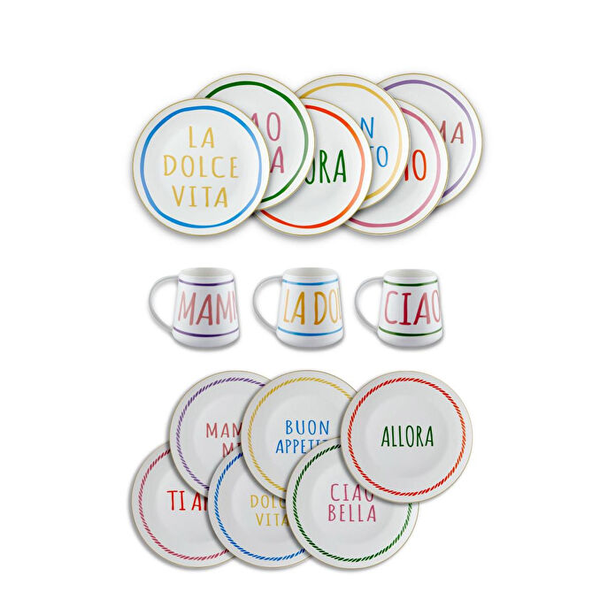 The Mia Ti Amo Keyif Seti 18 Parça 6 Kişilik