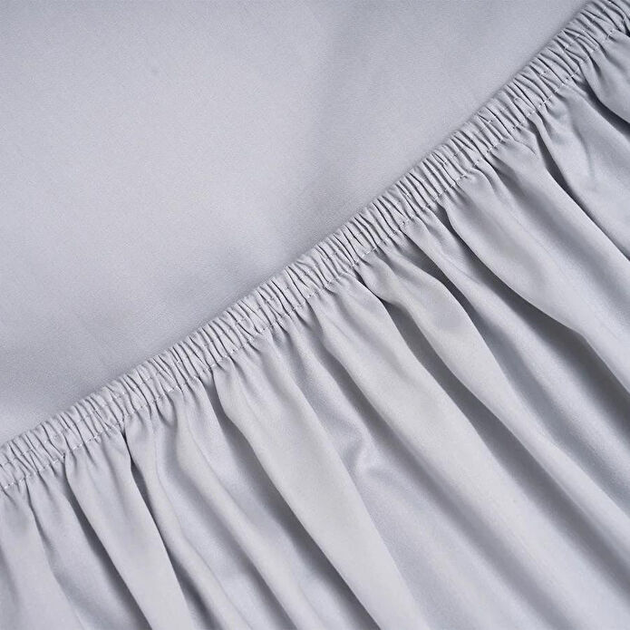 Penelope %100 Pamuk Saten Lastikli Çarşaf Seti 200x200 Cm Mavi - Lia Serisi