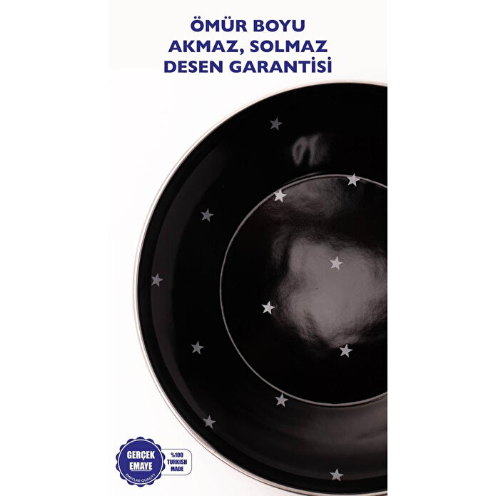 Emaylab Star Emaye Pasta/sunum Tabağı 21cm